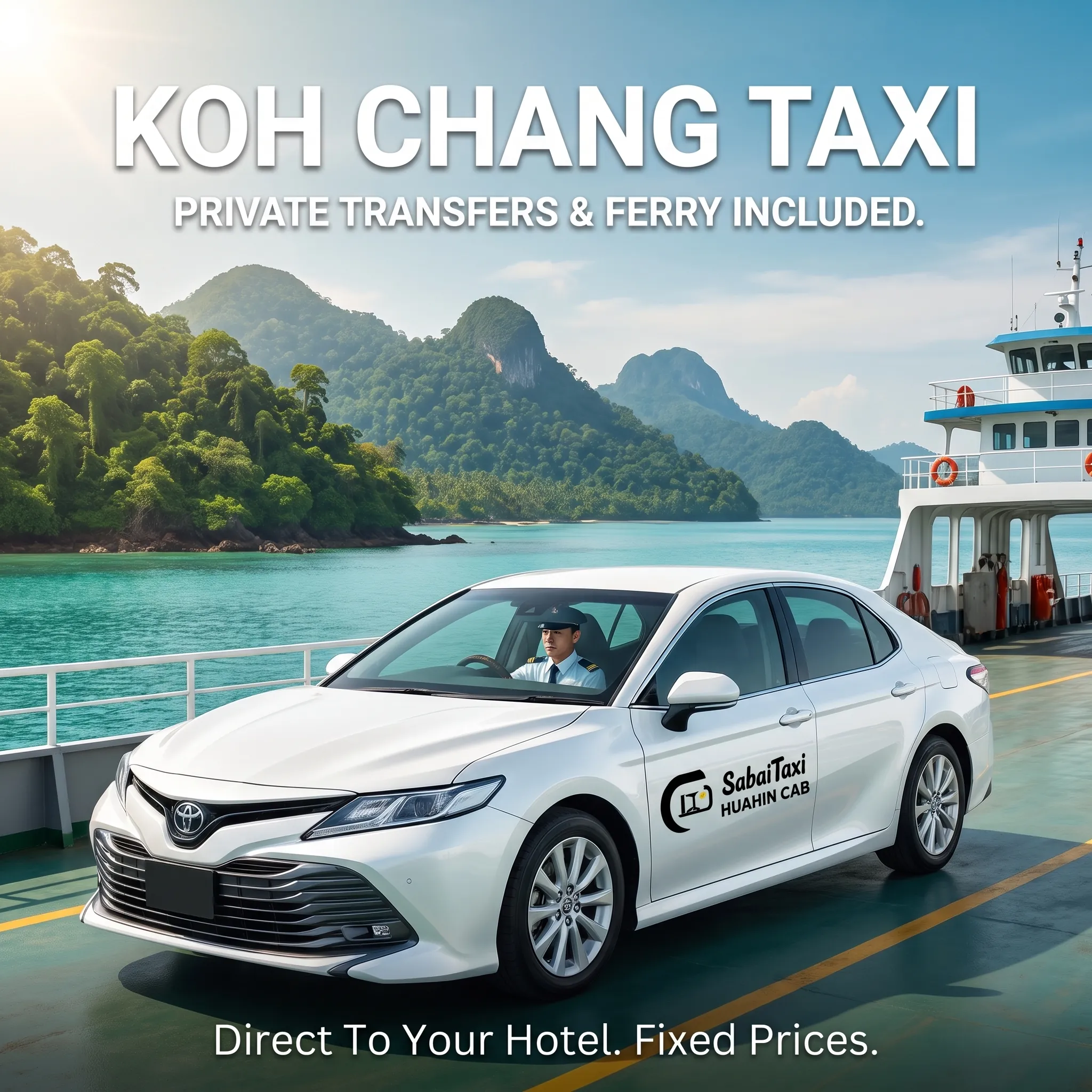 Private transfer to Koh Chang by SabaiTaxi