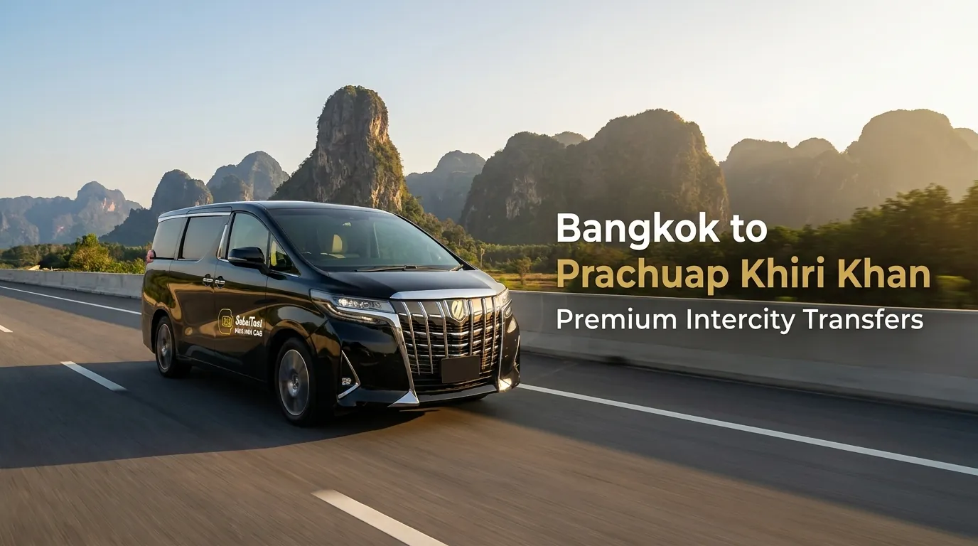 Premium VIP minivan taxi providing comfortable transfers from Bangkok to Prachuap Khiri Khan.